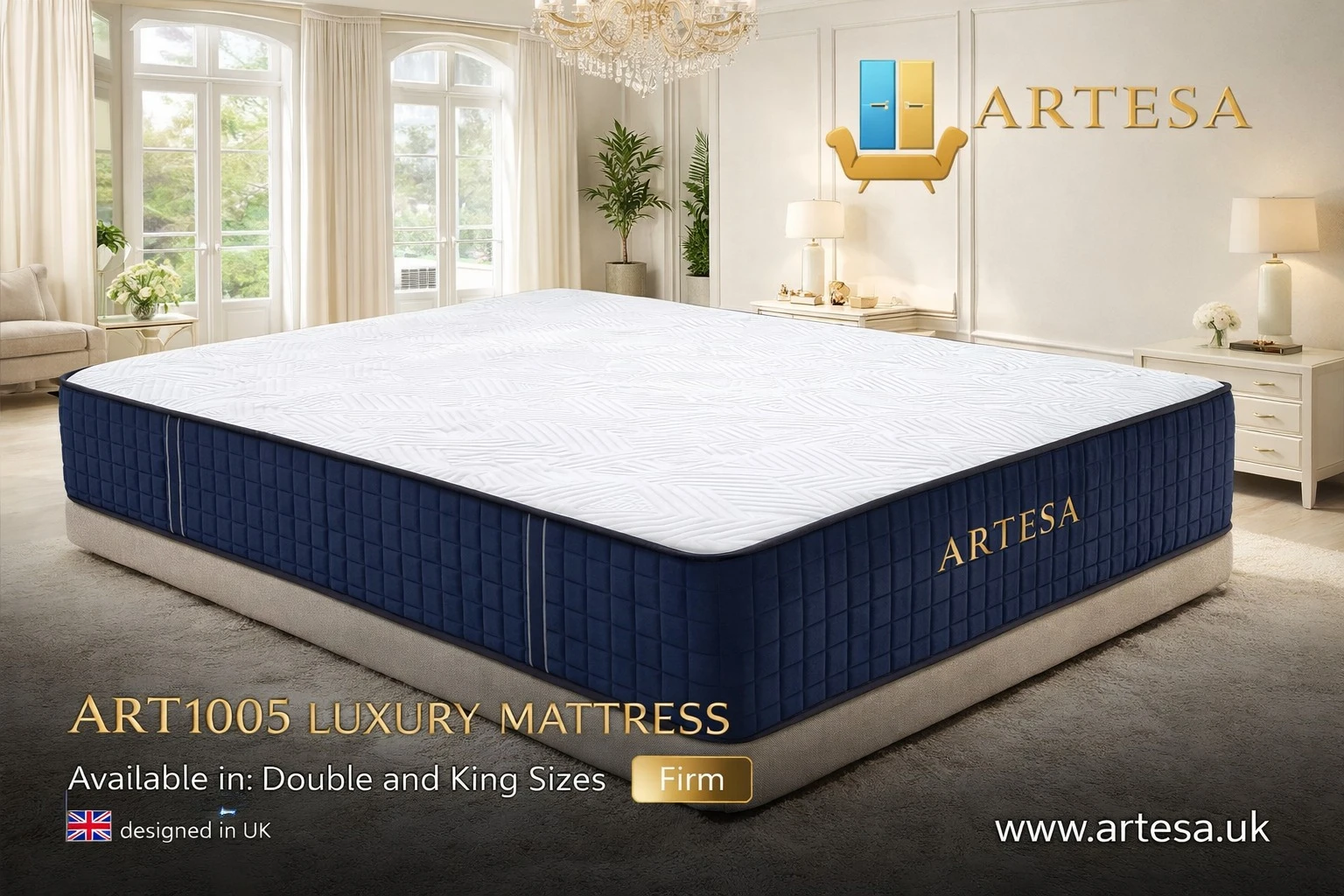 Artesa Royal King Size Mattress – Tight Top Firm Support