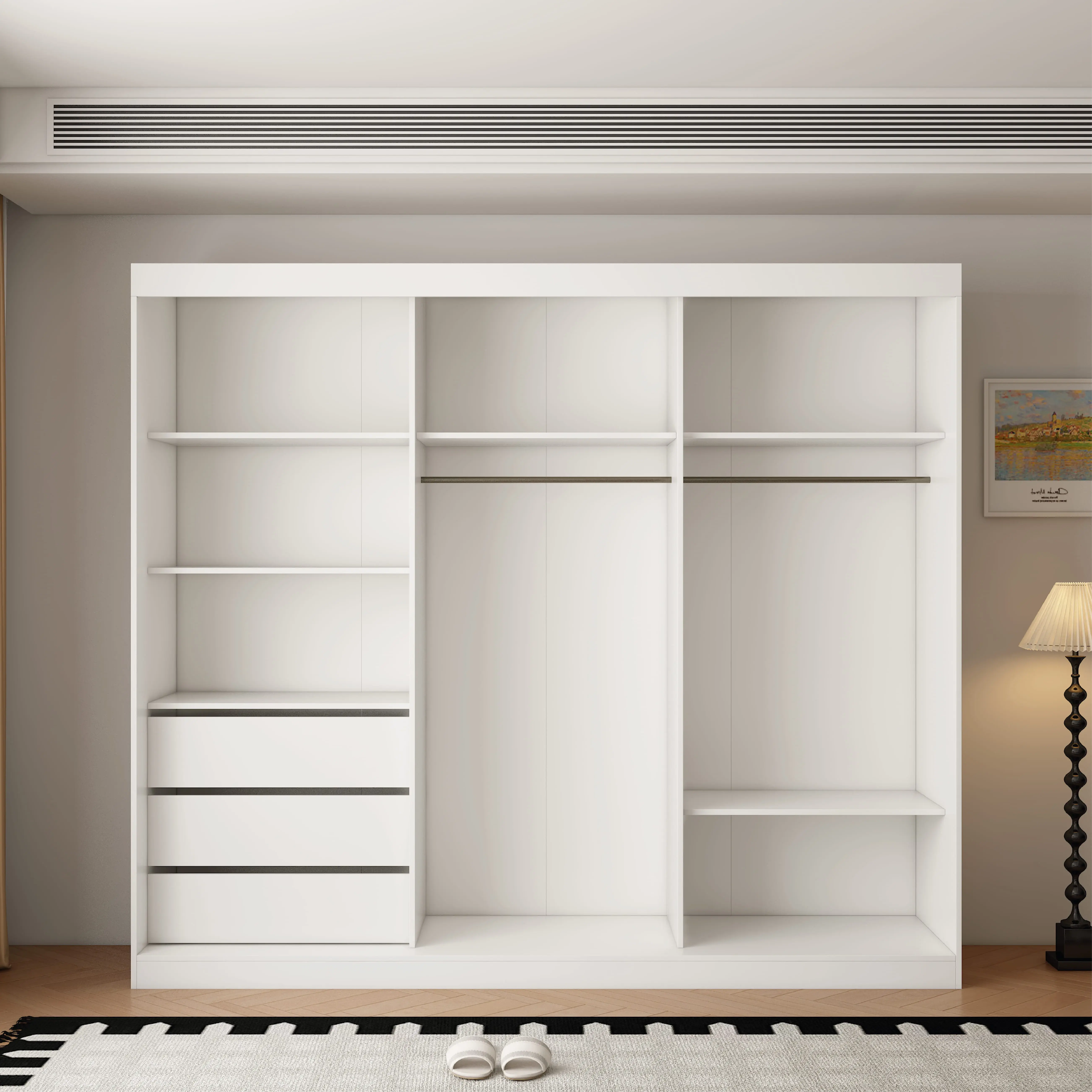 Berlin 3 Door 250 cm sliding wardrobe
